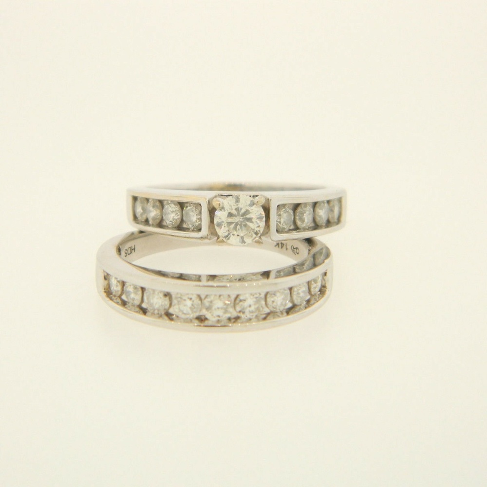 HELZBERG DIAMONDS 2.41ct WEDDING SET 14K